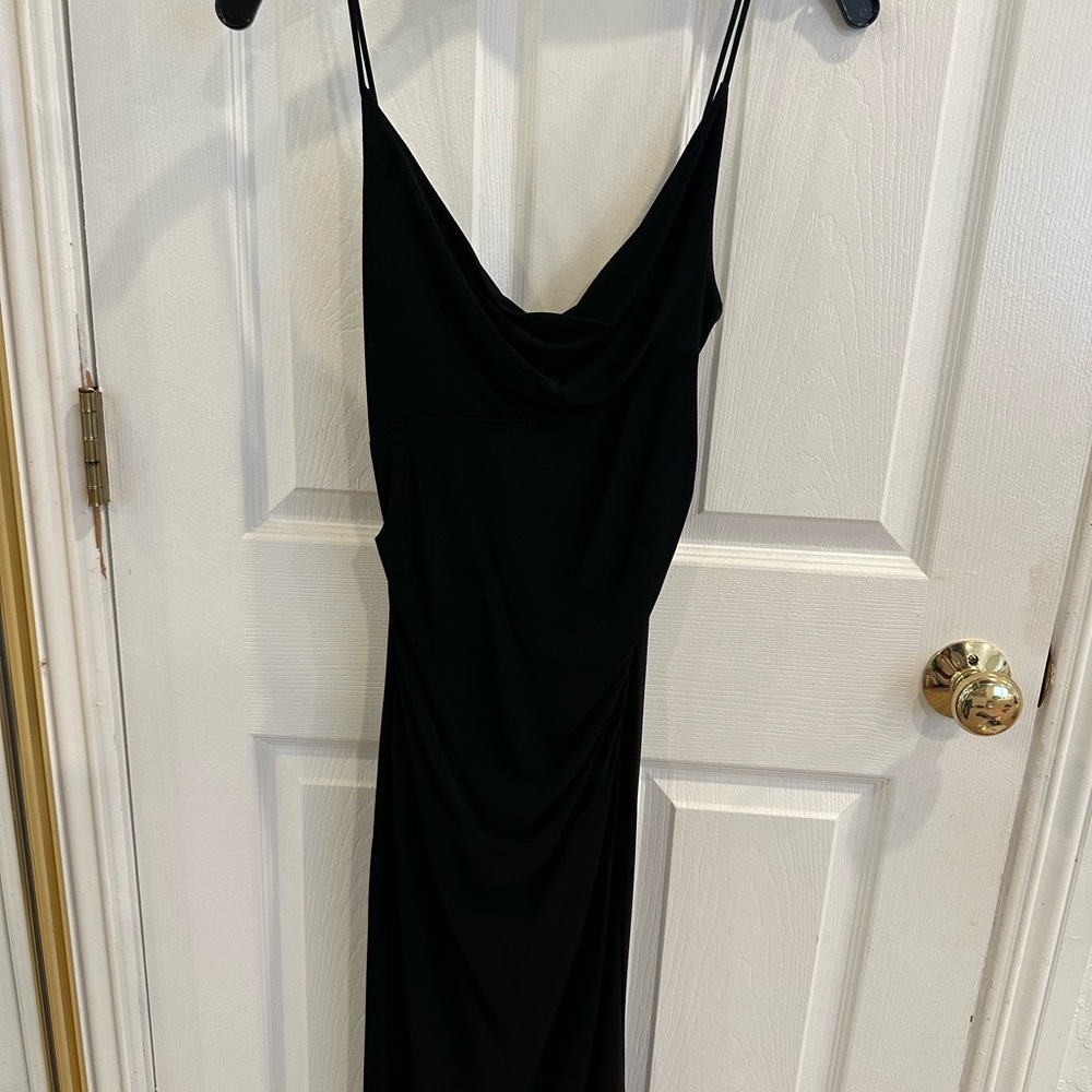 Diane Von Furstenberg Black Backless Dress